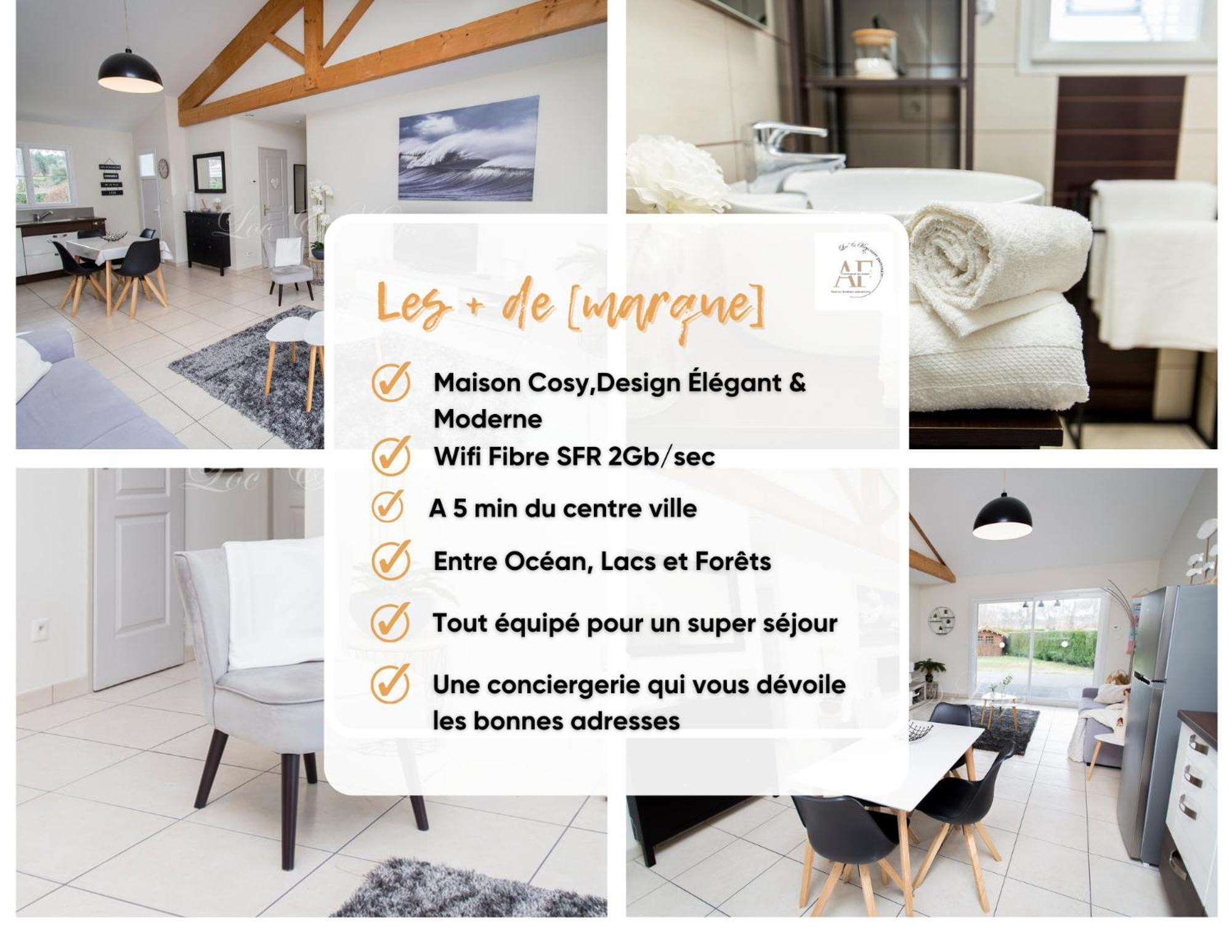 Ravissante Maison Cosy 4* Biscarrosse Proche Lac Екстериор снимка